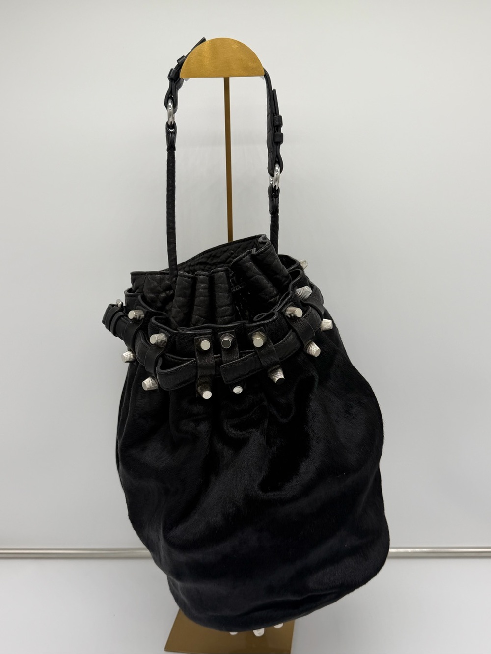 Like 🆕 Alexander Wang Studded Horse Hair Bucket Bag💝💝💝